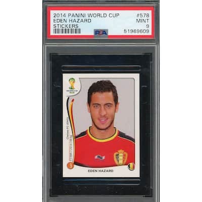 Eden Hazard 2014 Panini World Cup Stickers Card #578 PSA 9 - 8'6" x 11'6"