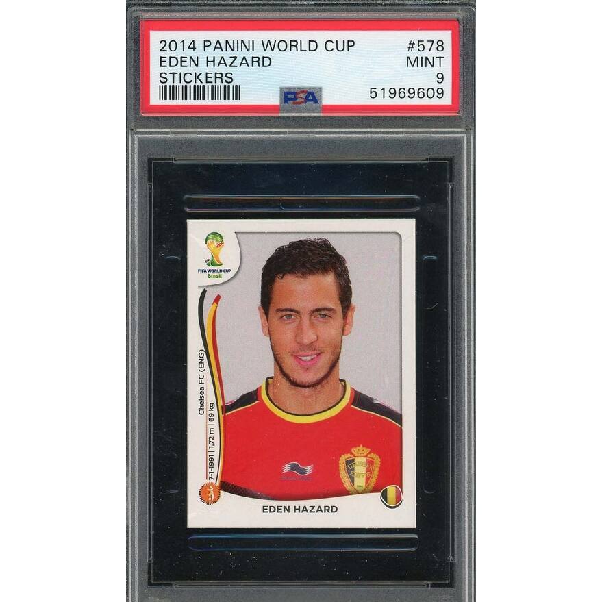 Eden Hazard 2014 Panini World Cup Stickers Card #578 PSA 9 - 8'6" x 11'6"