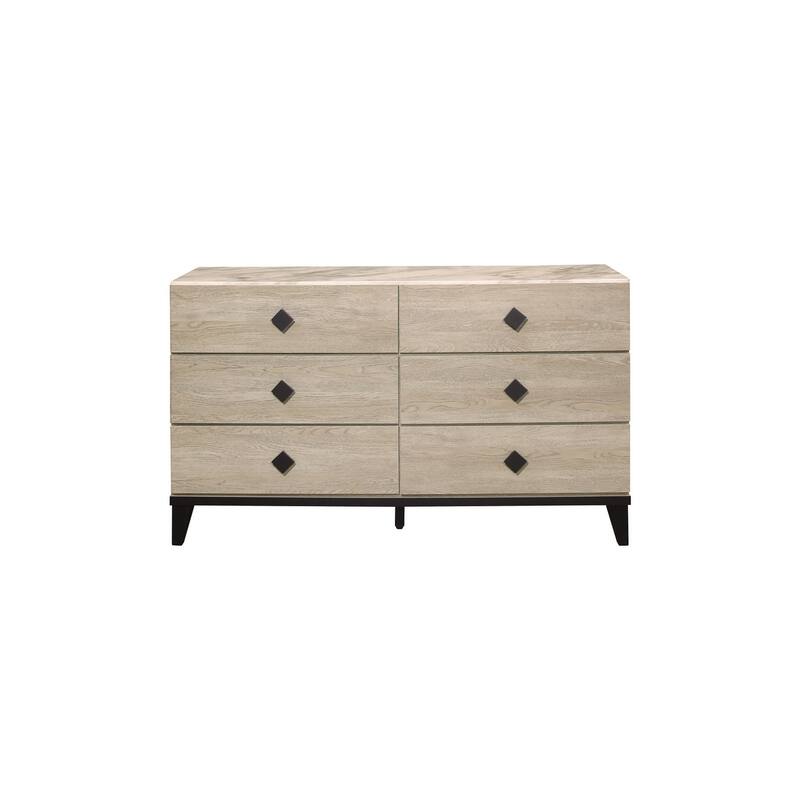 Frederic 3 Piece Gray Modern Fabric Upholstered Panel Bedroom Set