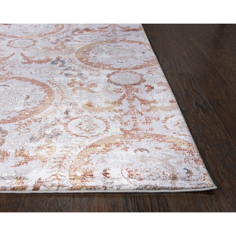 Alora Decor Lavish Circles Transitional Rug