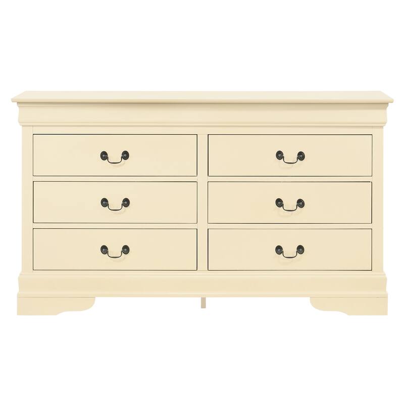 Louis Phillipe 2 6-Drawer Dresser