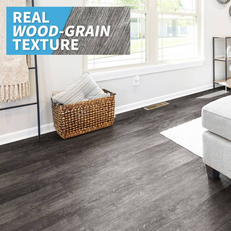 Art3d 36-Pack Peel and Stick Vinyl Floor Tiles Wood Look Planks,54sq.ft