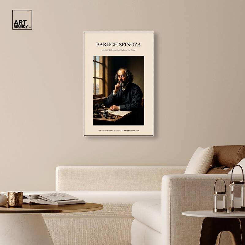 Philosopher Spinoza Canvas by Art Remedy