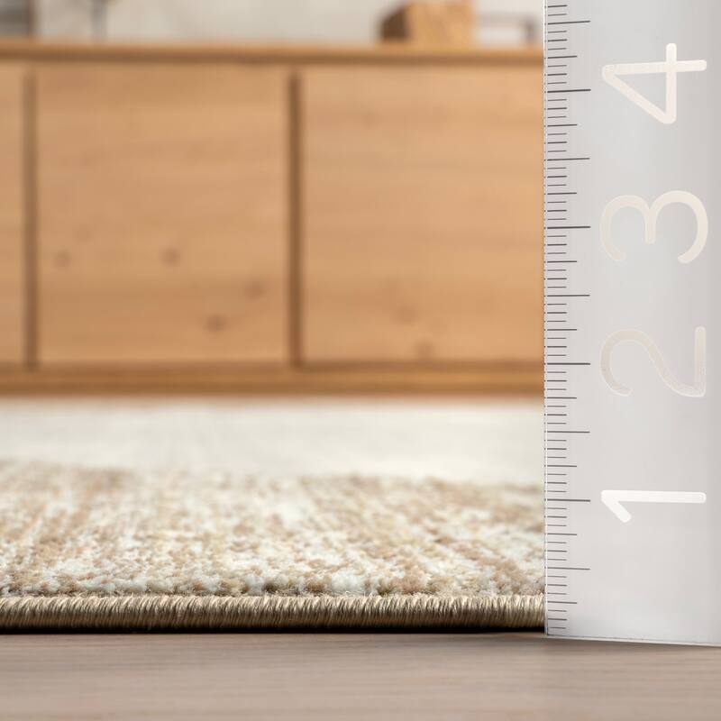 Nuloom Bevin Abstract Sky Fringe Area Rug