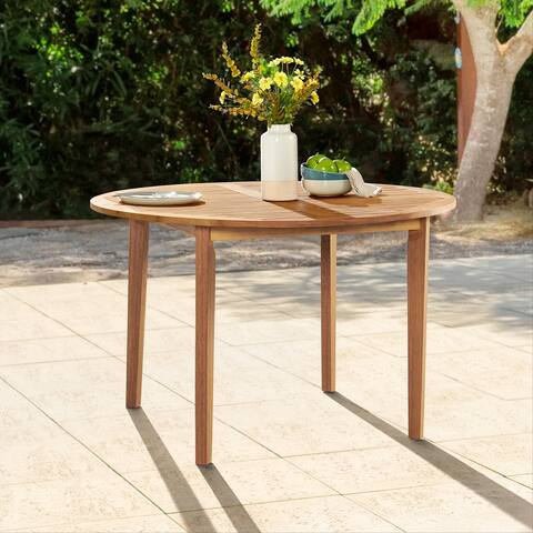 Manchester Acacia Wood Outdoor 29"H Round Dining Table