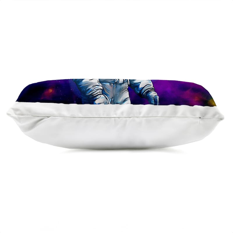 Stupell Astronaut Among Cosmic Space Printed Outdoor Throw Pillow Design by Jesse Keith