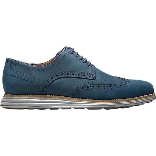 cole haan blue leather shoes