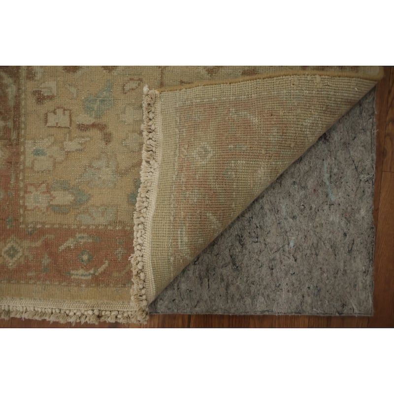 Hand Knotted Oriental 100% Wool Carpet Traditional All-Over Beige & Ivories Ziegler Area Rug - 3' 10'' X 2' 0''