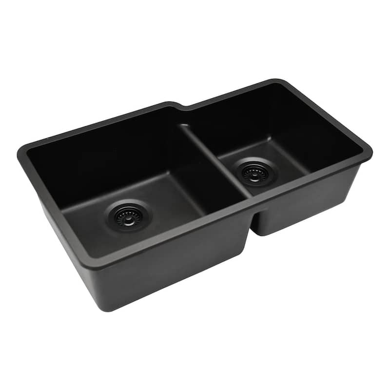 Lexicon Platinum Quartz 60/40 Double Bowl Kitchen Sink