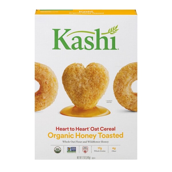 Kashi Cereal - Oat - Heart to Heart - Honey Toasted - 12 oz - case of 12