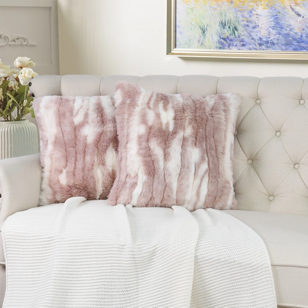 Jacquard FauxFur 2 Piece Set Pillow Shell