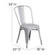 preview thumbnail 158 of 164, Metal Indoor/ Outdoor Stackable Bistro Chair (Set of 4)