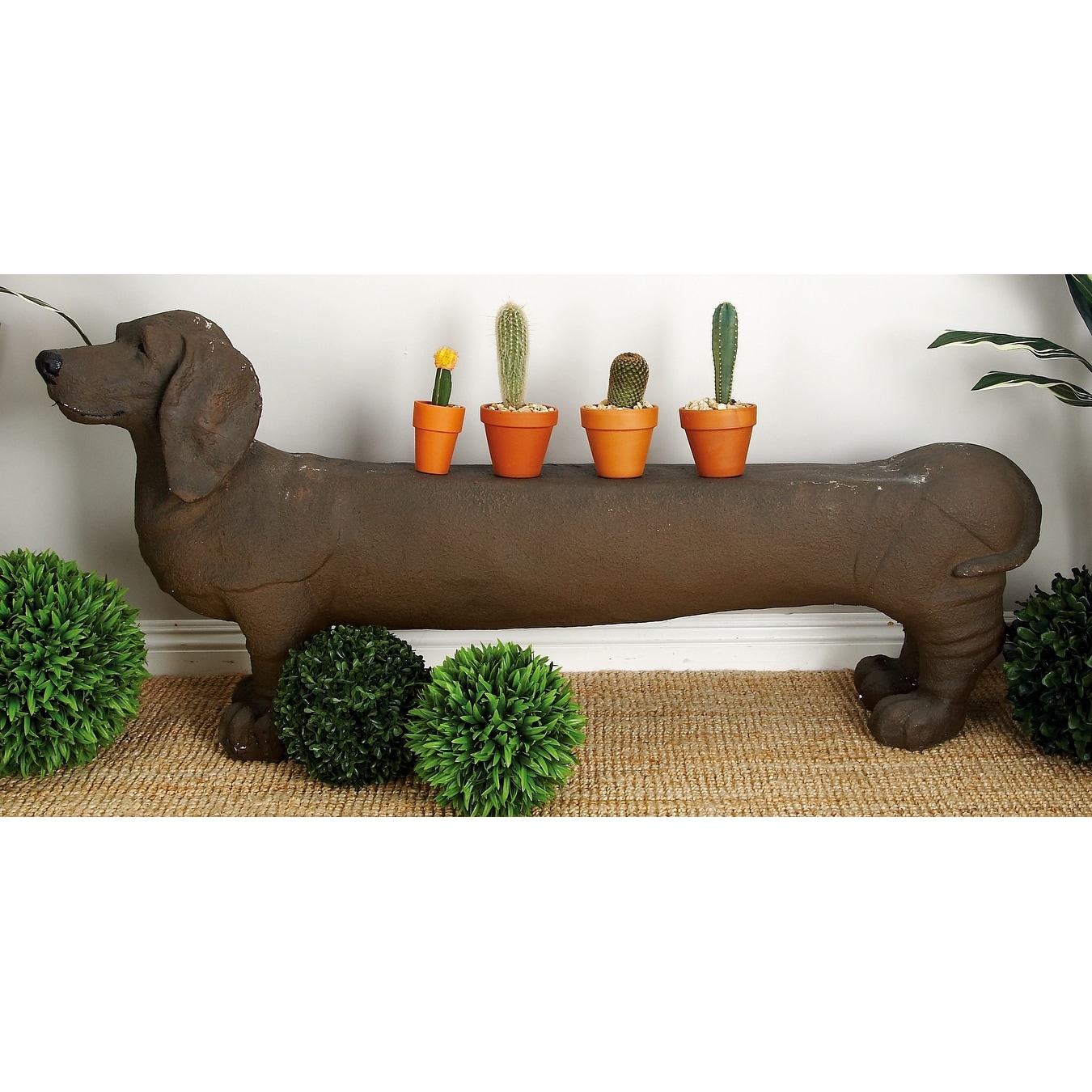 Dachshund garden bench shop