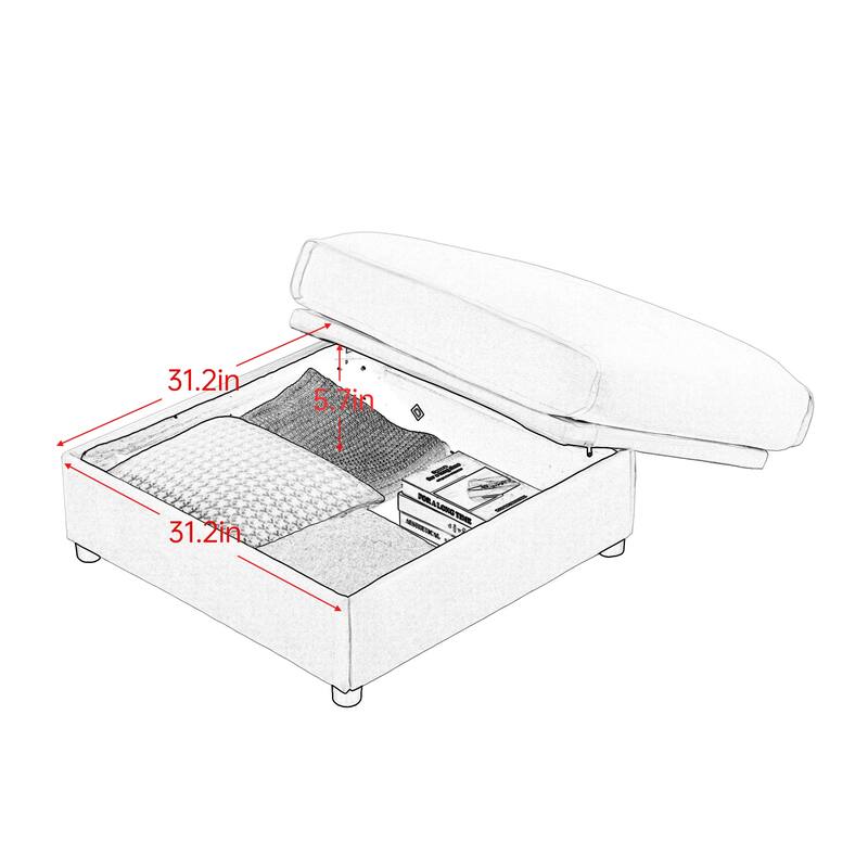 PU Wingback Chair with Wood Frame