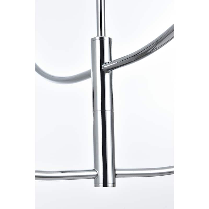 Elegant Lighting LD814D30 Nyomi 4 Light 30" Wide Chandelier