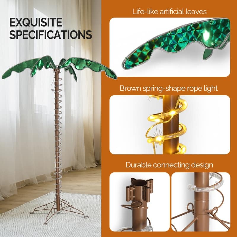 LED Garden Coconut Tree Decoration - Green