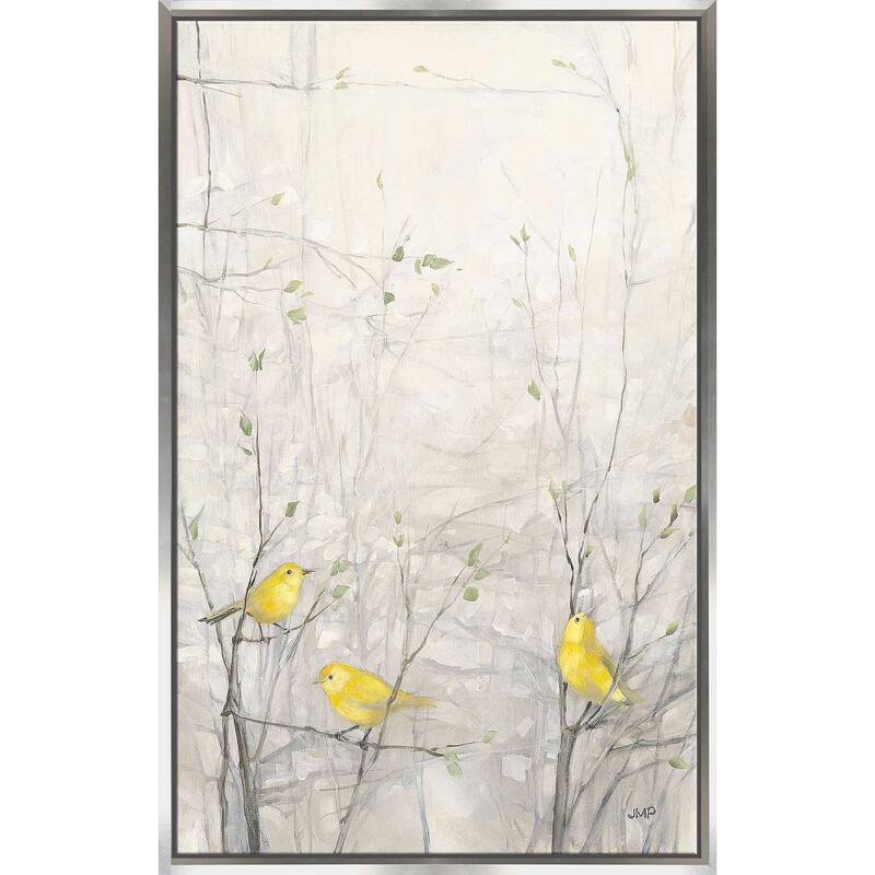 "Birds in Trees I" Print on Floating Canvas