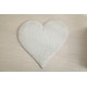 preview thumbnail 8 of 59, Hearts Collection Hand Woven Shag Area Rug - 24" x 24" White