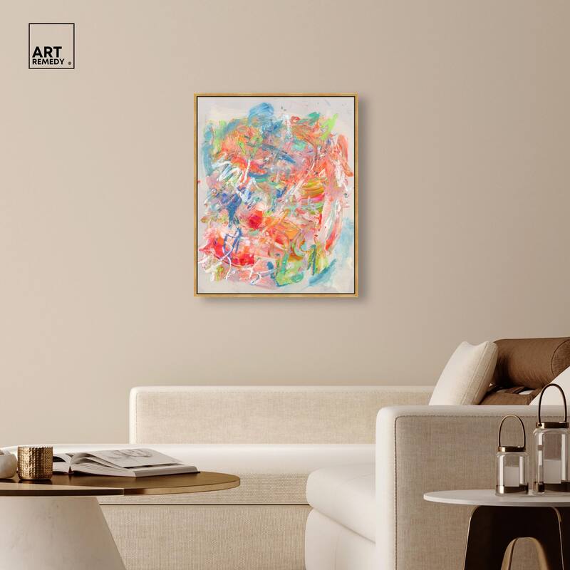 Swirling Hues II Canvas by Art Remedy