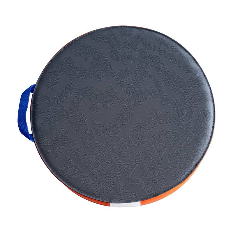 Commercial Upholstered Classroom Floor Cushions with Handles - 16"W x 16"D x 18"H