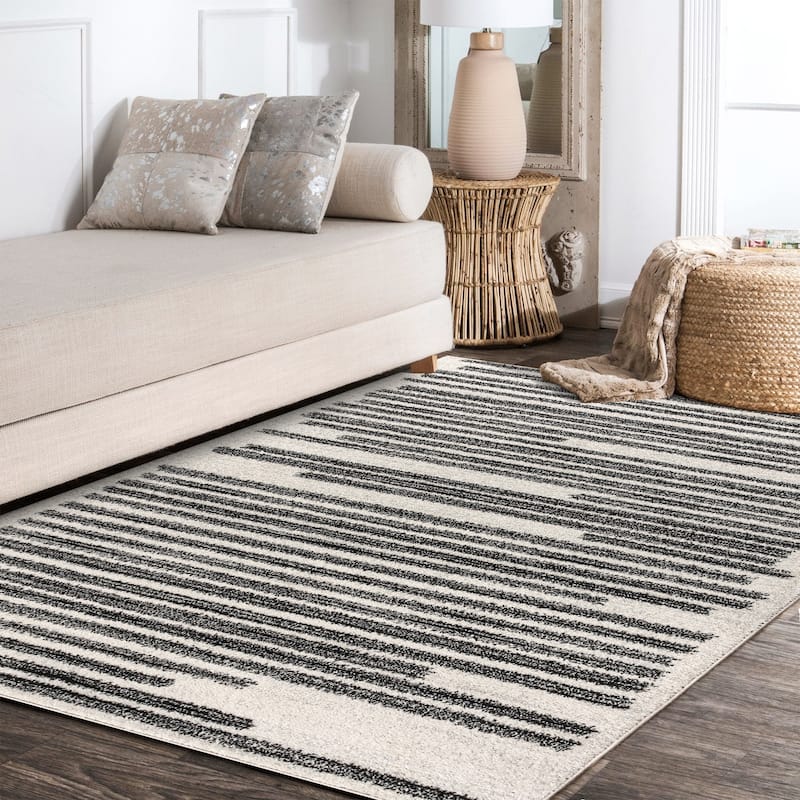 JONATHAN Y Aksil Modern Berber Stripe Area Rug