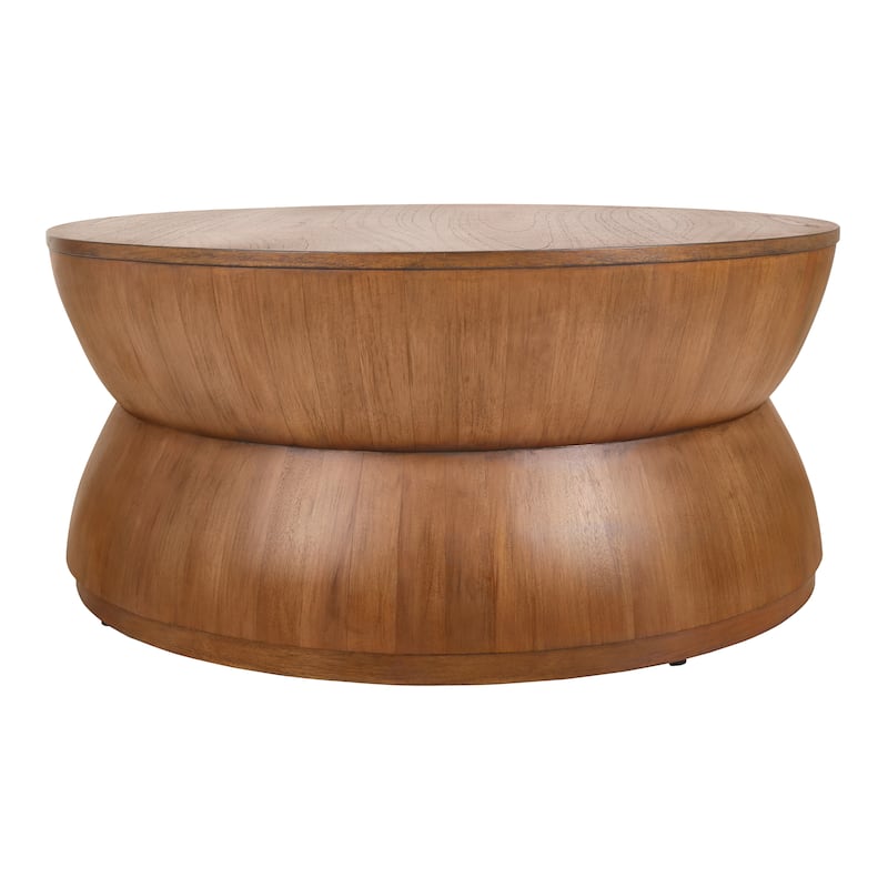 NPD Furniture Bernie Round Coffee Table - Java Brown
