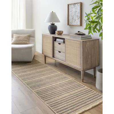 Livabliss Mirage Cottage Striped Area Rug