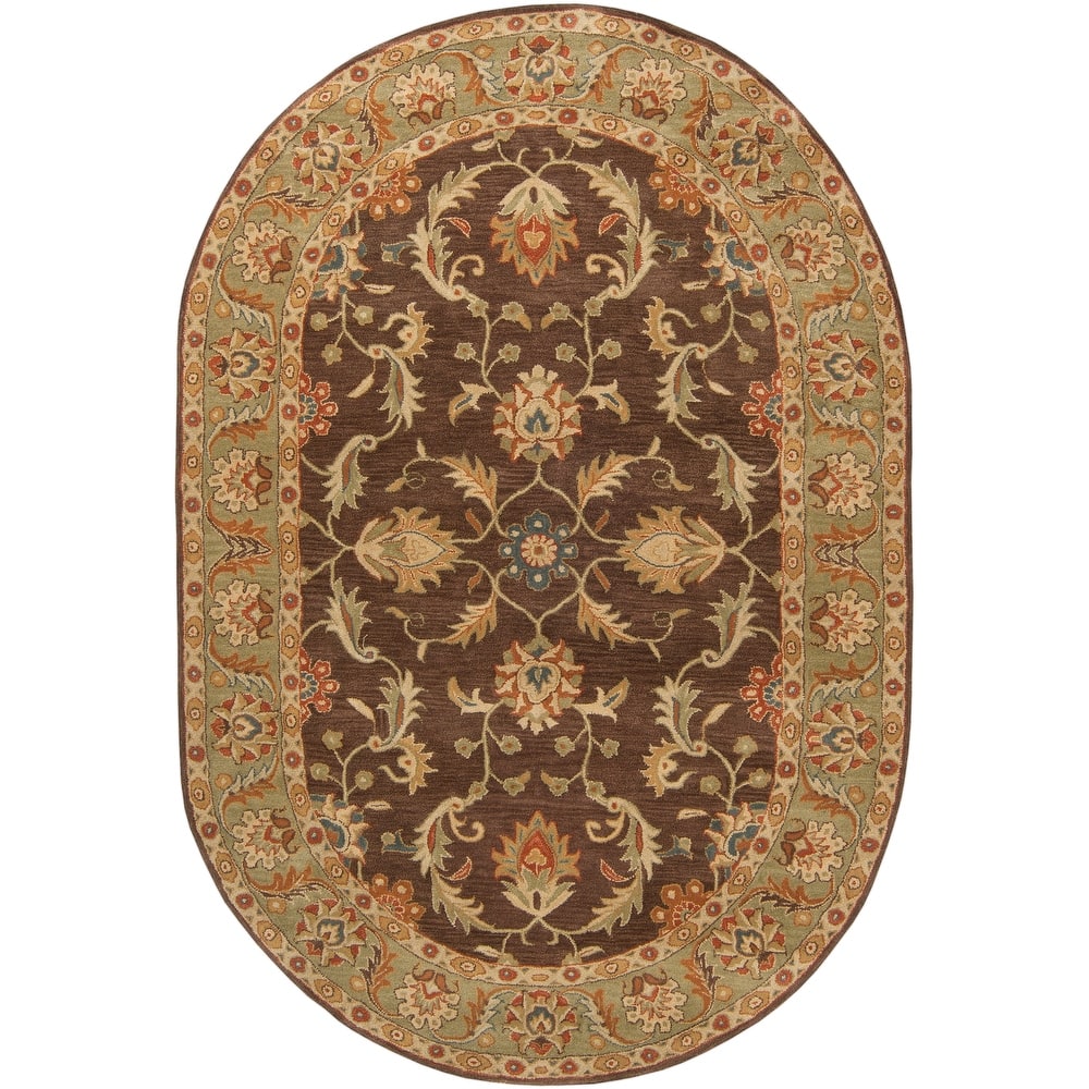 Artistic Weavers Coliseum Hand Tufted Traditional Border Wool Area Rug