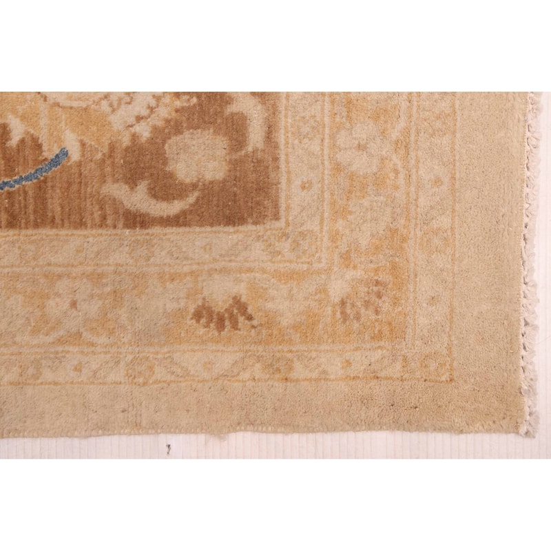 ECARPETGALLERY Hand-knotted Peshawar Oushak Light Khaki Wool Rug - 9'0 x 11'10