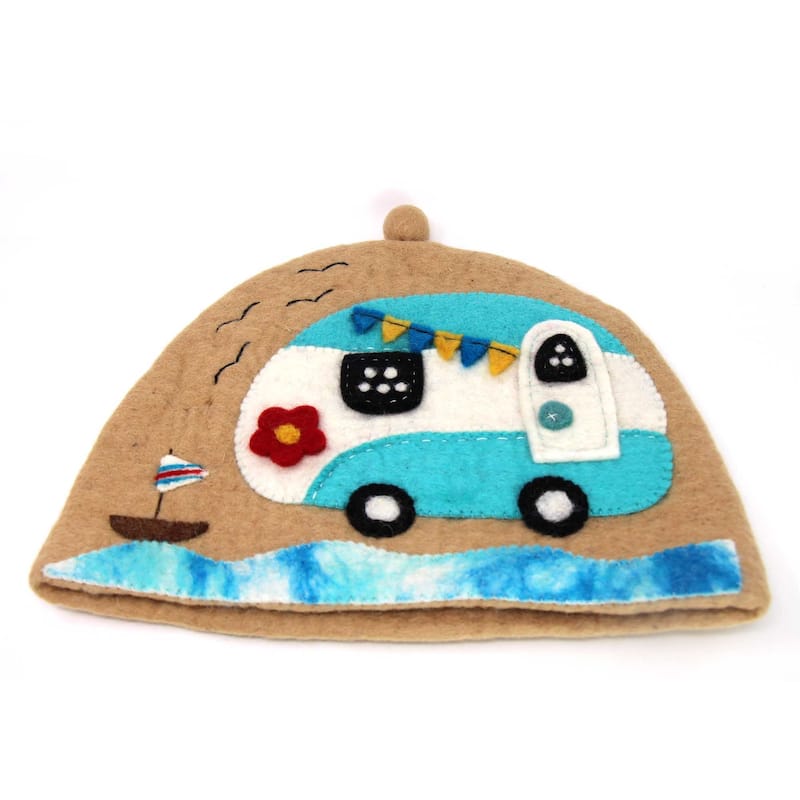 Handmade Felt Large Tea Cozy Cover (Nepal)