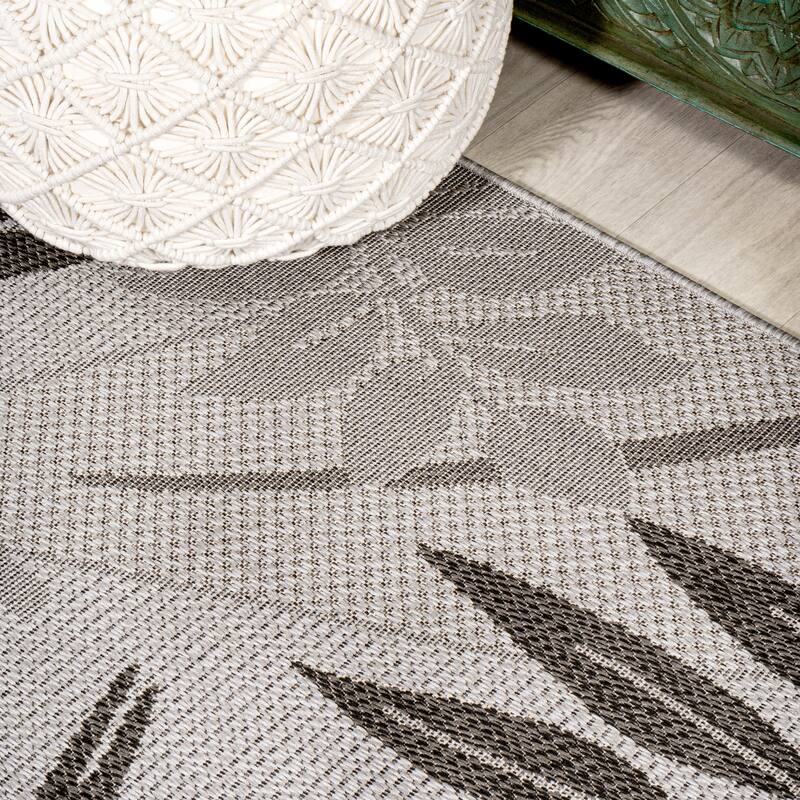 JONATHAN Y Bahamas Tropical Palm Leaf Indoor/Outdoor Area Rug