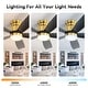 preview thumbnail 2 of 27, Sofucor 42'' Gold Flush Mount Ceiling Fan Lights Kit with Remote Quiet Reversible DC - 42