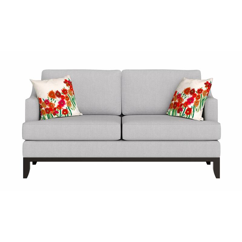 Liora Manne Visions III Poppies Indoor/Outdoor Pillow Red 20" Square