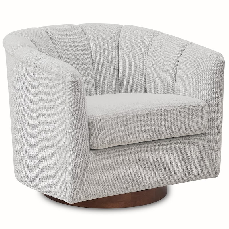 Fabric Swivel Barrel Chair