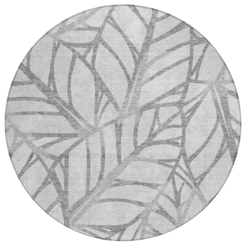 HomeRoots Floral Transitional Rectangle Outdoor Rug