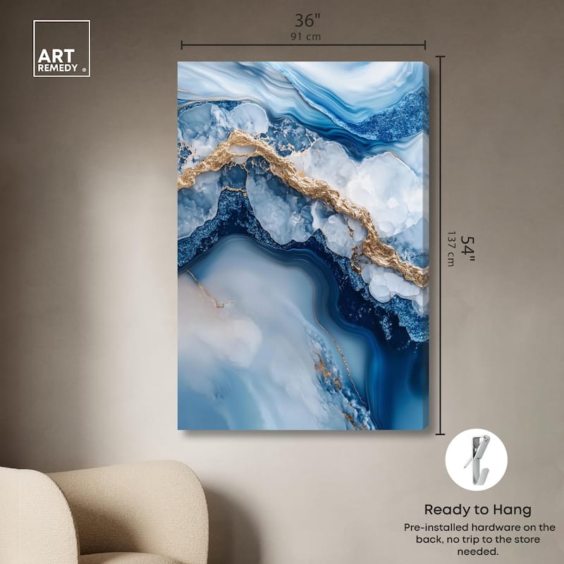 Molten Topaz II Canvas by Art Remedy, Gallery Wrapped
