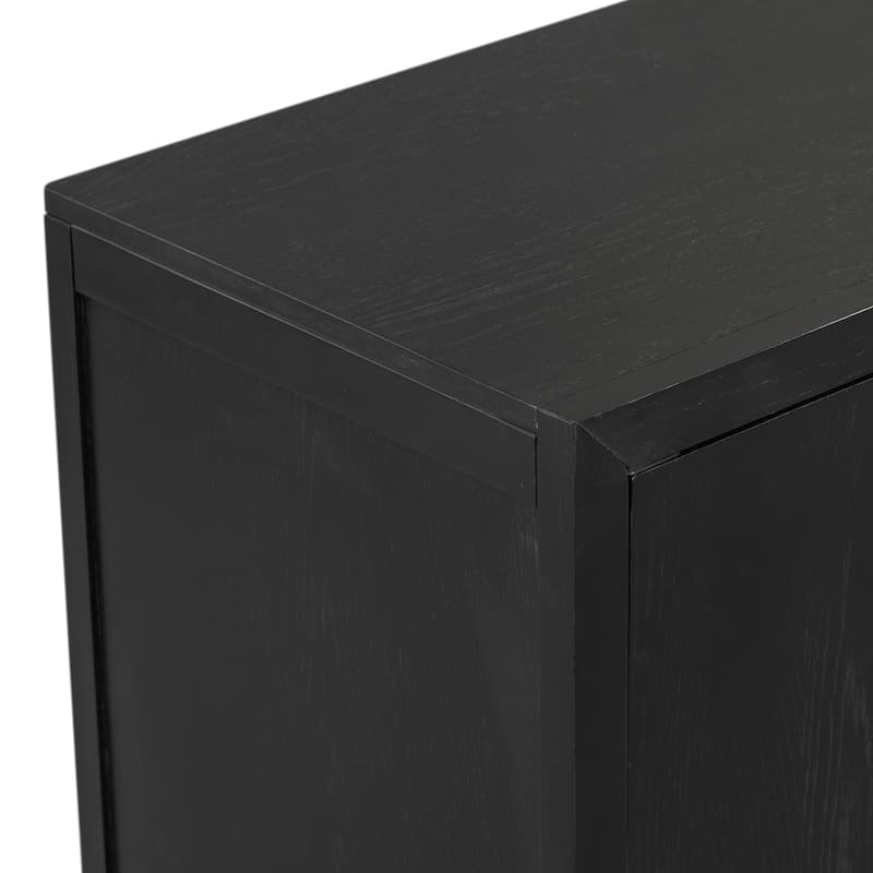Wooden Cabinet with 2 Metal handles and 2 Doors