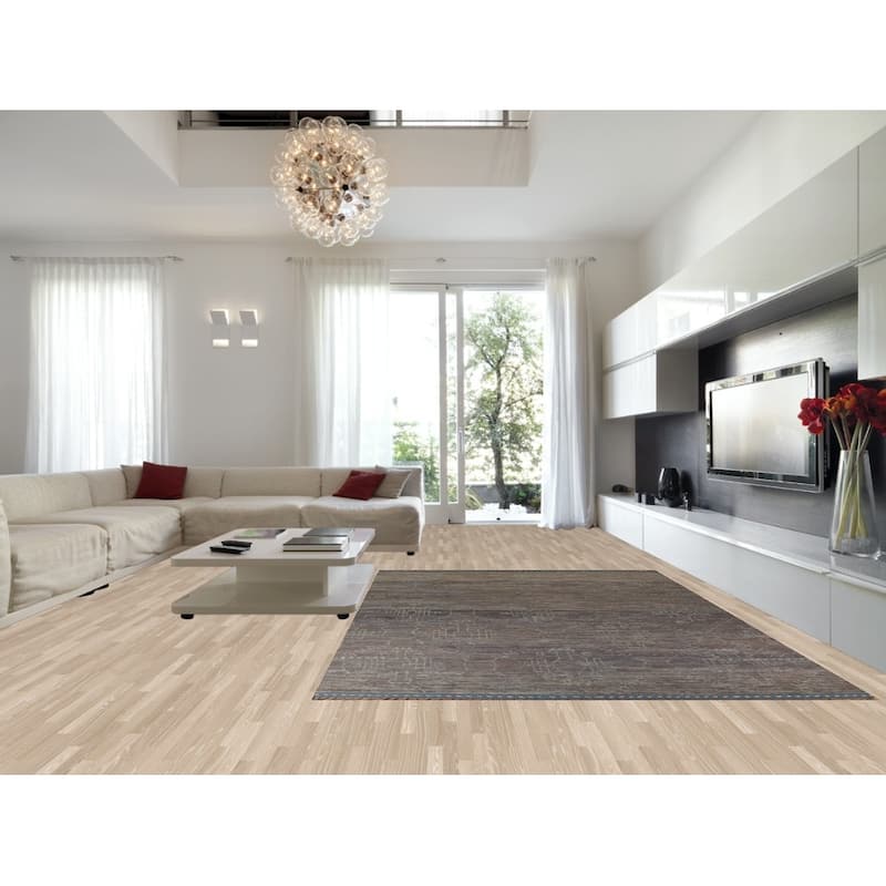 Abstract Moroccan Modern Area Rug Handmade Wool Carpet - 8'9"x 13'0"