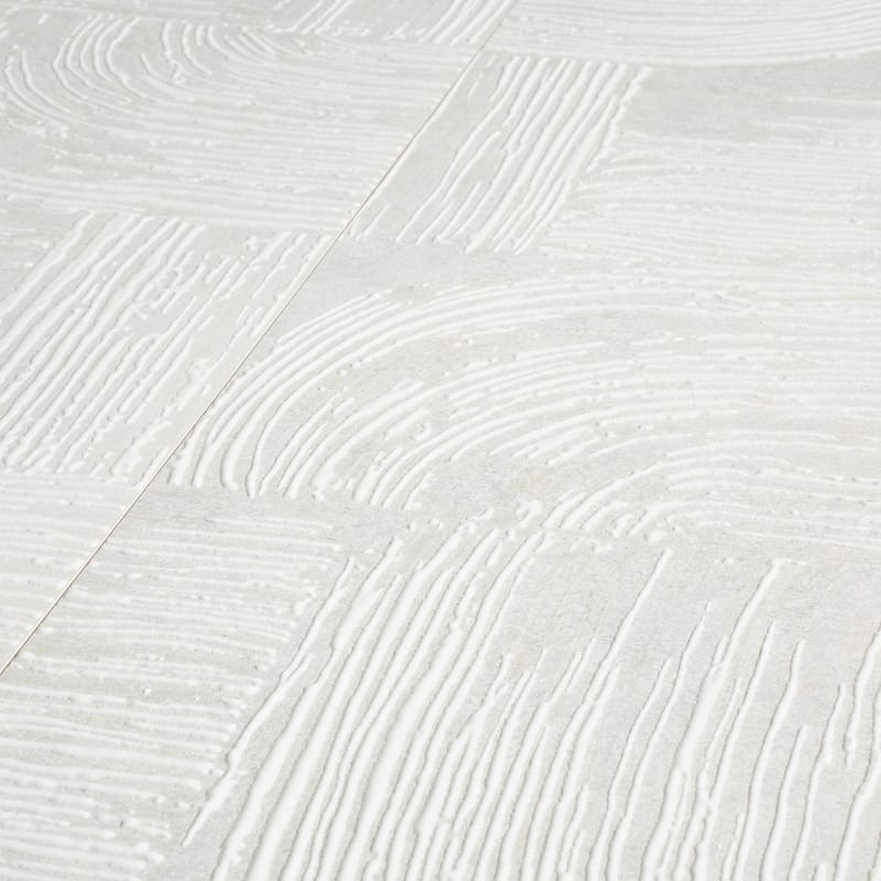 Terrain 12x36 Off-White Ceramic Large Format Trowel Plaster-Style Wall Tile (5.82 sq ft/case) - 4 Pack