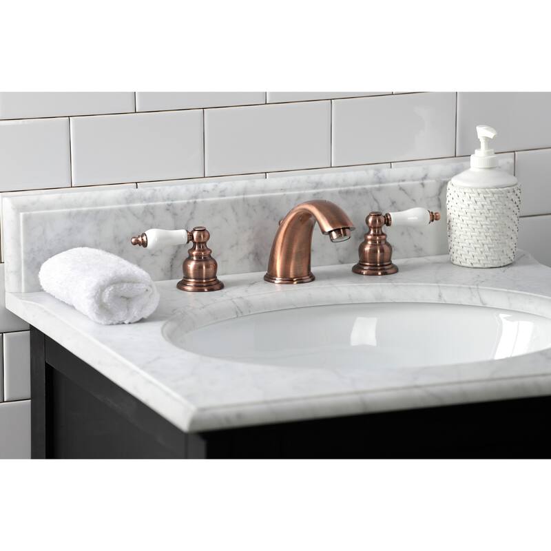 Magellan Widespread Bathroom Faucet with Retail Pop-Up in Antique Copper