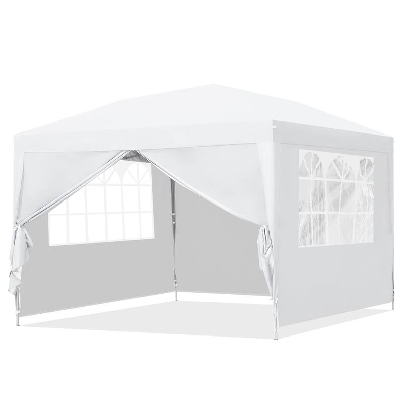 Ainfox 10'x10' Pop Up Canopy Tent Outdoor Commercial Instant Gazebos Portable Shelter Canopies