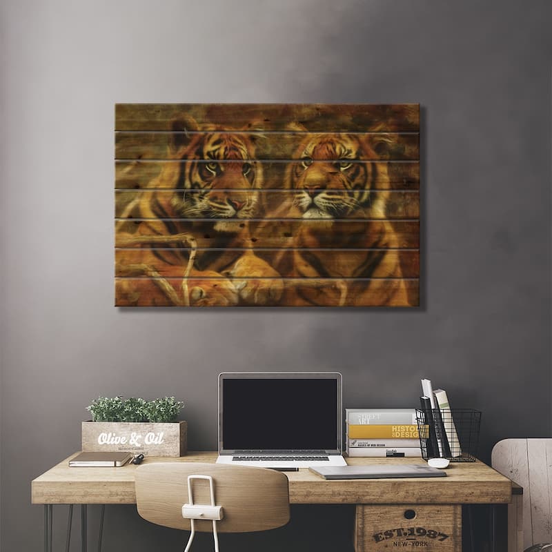 Warriors Of Wonder Print On Wood by Trudi Simmonds - Multi-Color