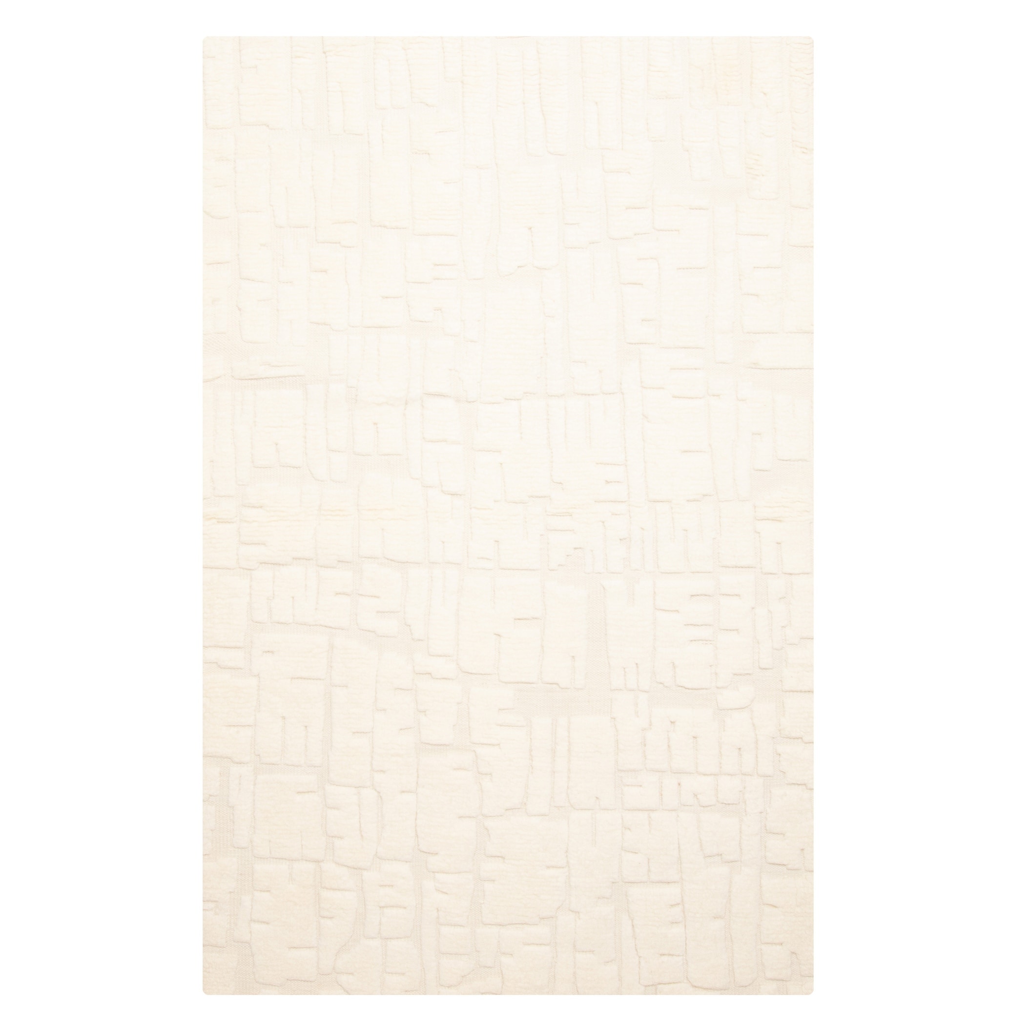 ECARPETGALLERY Hand-knotted Tangier Cream Wool Rug - 4'11 x 7'9