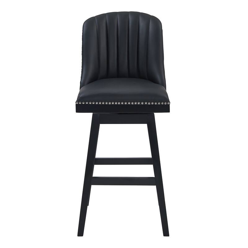 Journey Upholstered Bar or Counter Height Swivel Barstool