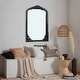 preview thumbnail 63 of 66, Arched Full-Length Solid Wood Carving Floor Mirror