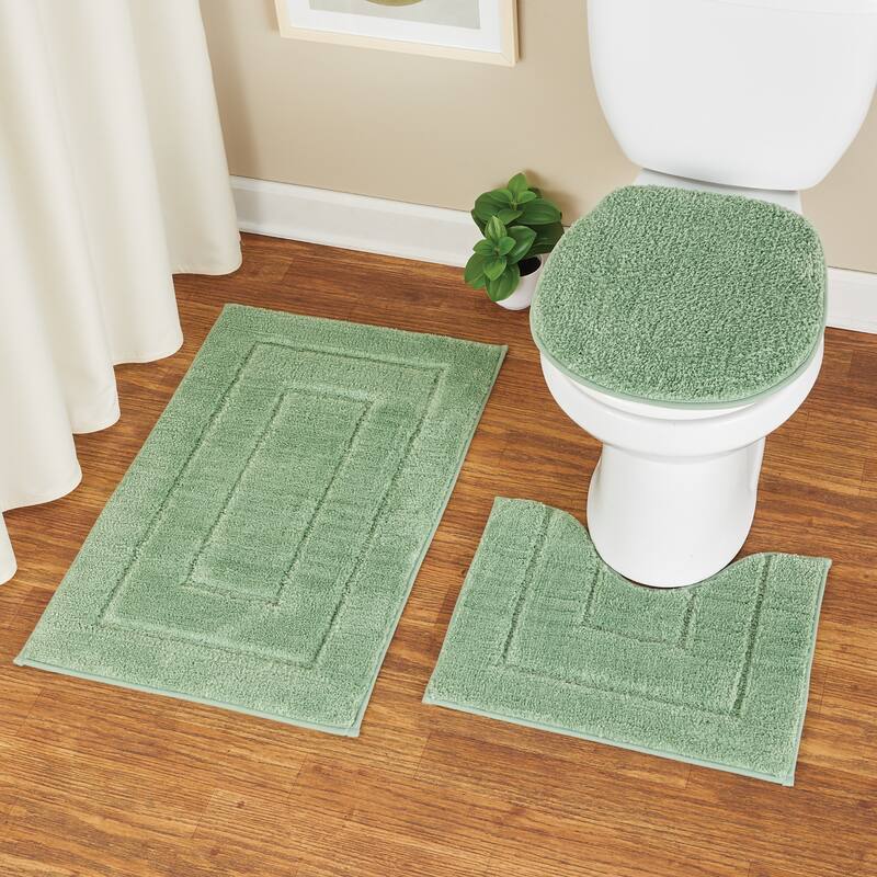 Super Soft 3-Piece Everyday Bathroom Set - Green