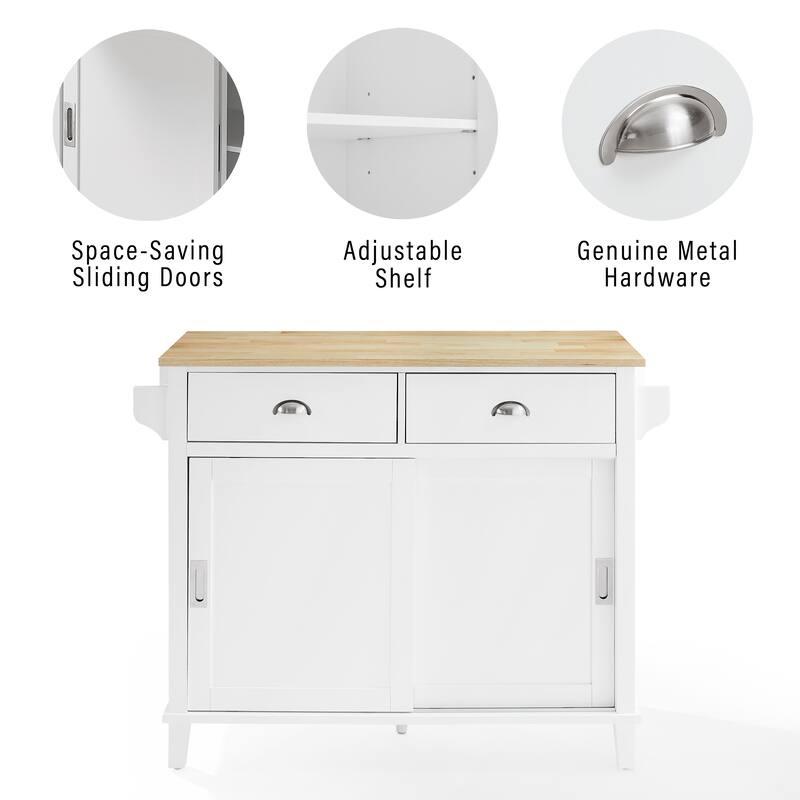 Crosley Cora Drop Leaf Kitchen Island