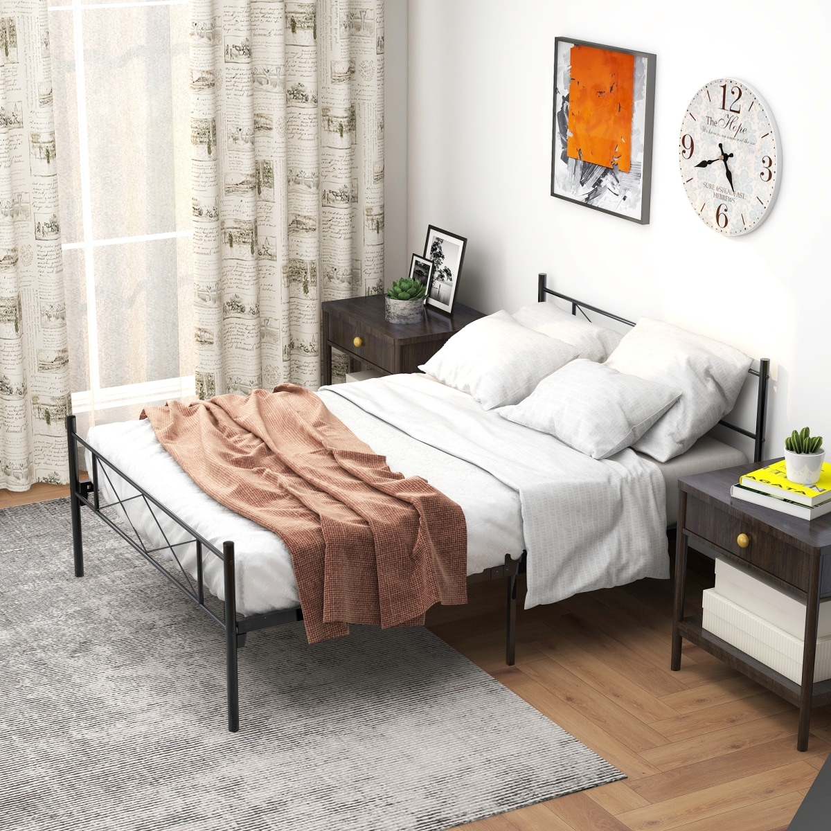 ベッドフレーム bed frame with mattress Amazon.com: Giantex Queen Size Platform Bed Frame