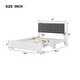 preview thumbnail 8 of 14, Modern Queen Size Platform Bed with LED Lights and Soft Velvet Headboard