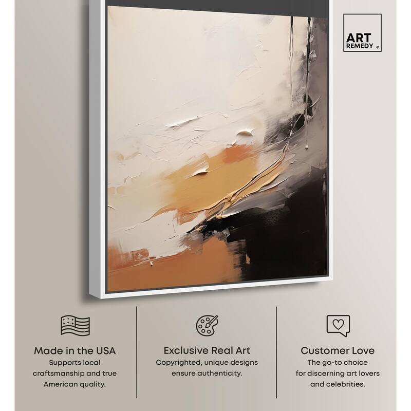 Baked Clay I Canvas by Art Remedy